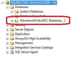 رفع اشکال Restoring Mode در SQL 